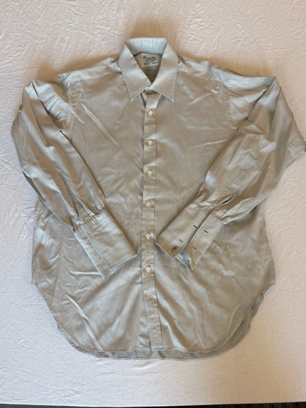 Turnbull & Asser Neiman Marcus Shirt Mens 17 Blue L/S Vintage Dress Shirt